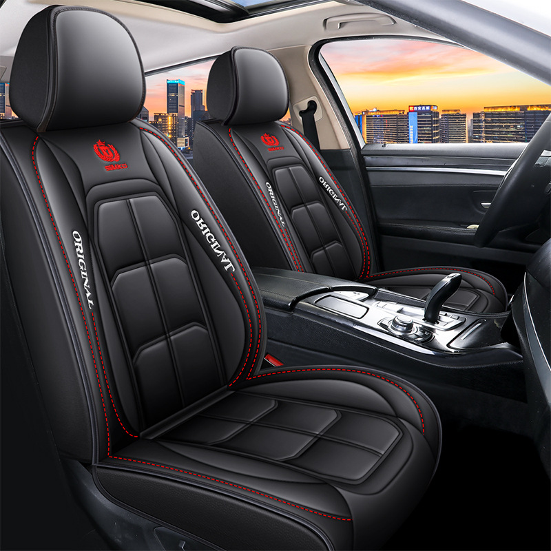 Capa Universal Completa Para Carro Thunder em Couro Legítimo e AirBag +BRINDES: 3 Tapetes Para Carro e Capa de Volante