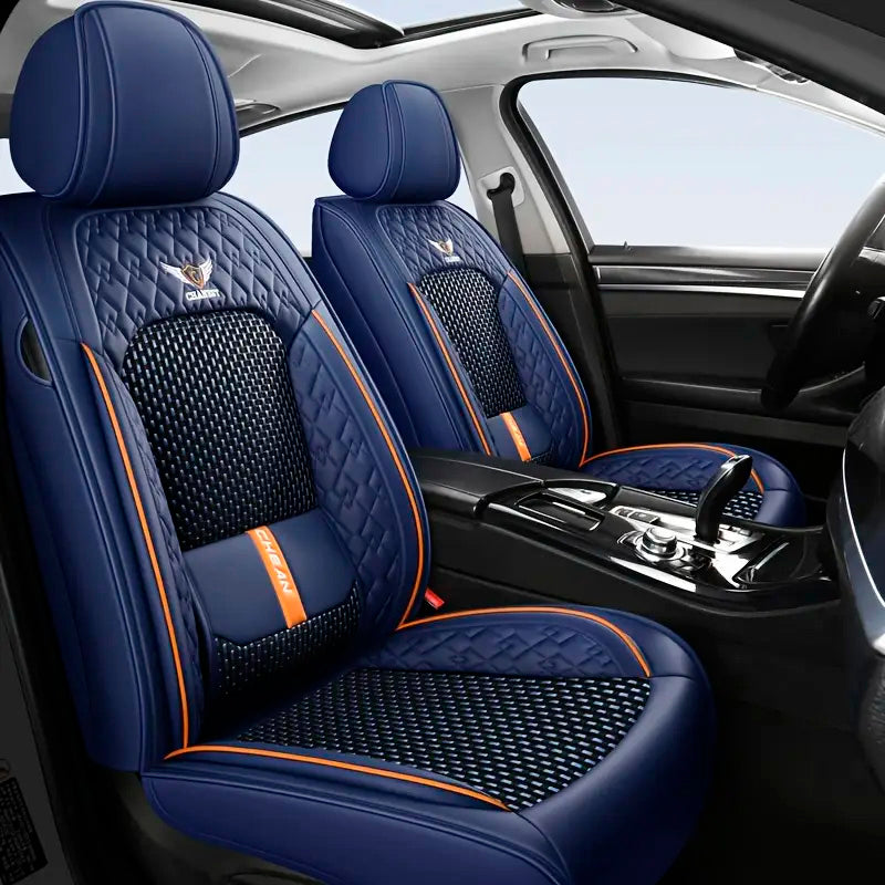 Capa para Banco de Carro Completa Revus em Couro Legítimo Universal com AirBag +BRINDE: Tapete e Capa de Volante